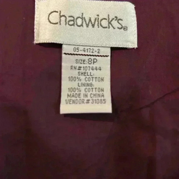 Chadwicks Women’s Maxi Dress. Size 8P. 100% Cotton. Sleeveless. Preowned. - Picture 6 of 7
